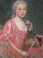 Click to enlarge Roslin-kopia, målat på Nationalmuseum